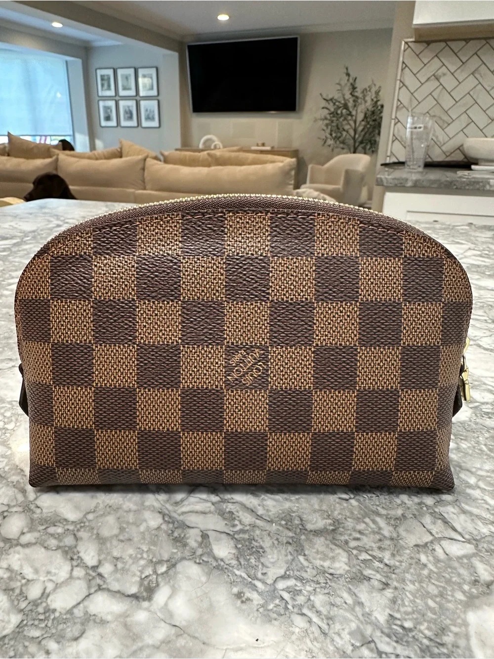 Louis Vuitton Damier Ebene Cosmetic Pouch PM